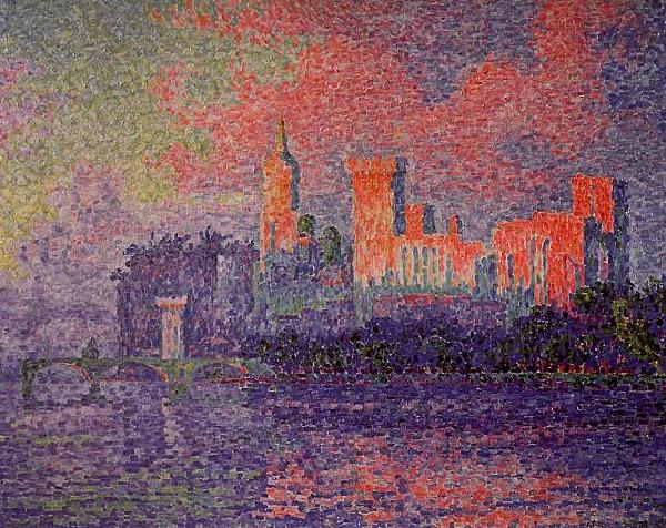 Paul Signac The Papal Palace, Avignon china oil painting image